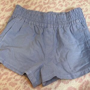 aerie Smocked Waist Shorts - Dusty Blue